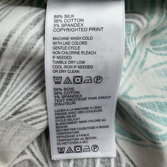 Tommy Bahama Camp Shirt Mens 4XLB Konkan Jungle Hawaiian Silk Cotton Blend - Picture 12 of 14